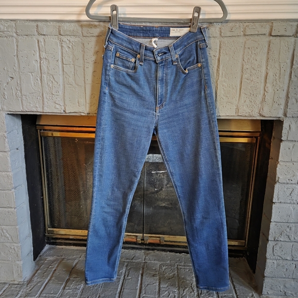 Rag & Bone Women's Nina High Rise Ankle Cigarette Jeans Size 25 Inseam 27 - Picture 3 of 8